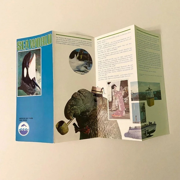 Vintage Sea World Mission  Bay Park San Diego Travel Guide Brochure - Picture 5 of 12